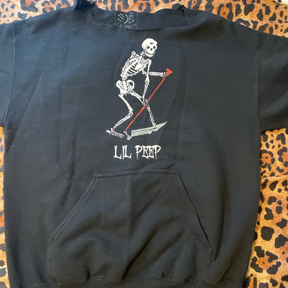 Medium Lil Peep sweater cut collar